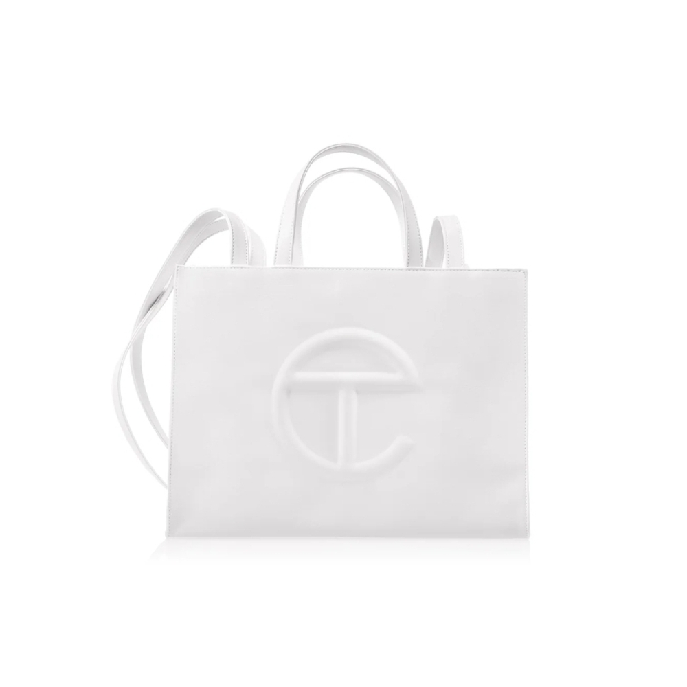 White Telfar Tote Bag